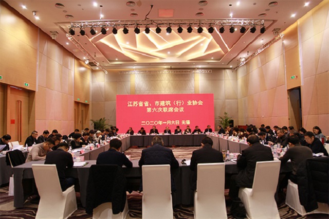 江苏省省、市建筑行业协第六次联席会议在无锡召开