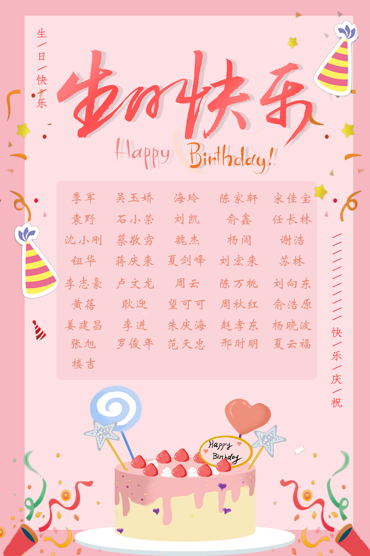 【生日祝福】恭祝8月生日的员工生日快乐！